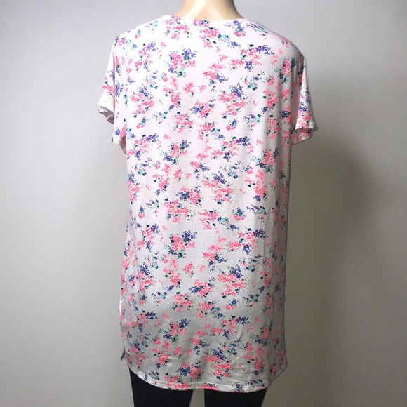 2x$18 West Loop Size Xtra Large Multi Floral Print Tunic With Side Slits. New - Picture 4 of 5